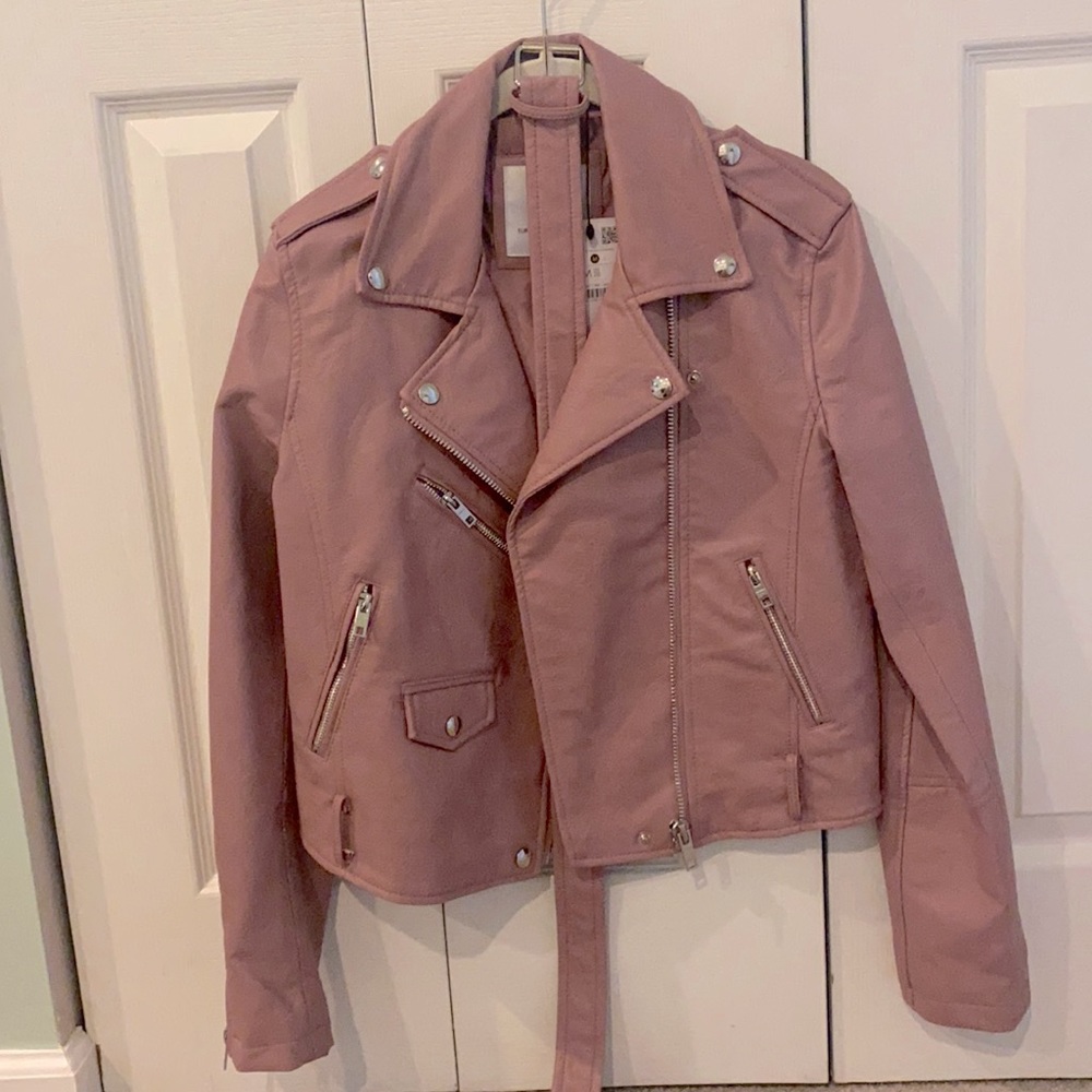 Faux Leather Moto Jacket